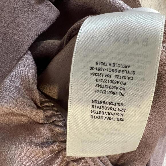 Aritzia Babaton Mayhew Midi Skirt Dusty Mauve Women's Size 4 Side Slit Stretchy - Picture 10 of 12